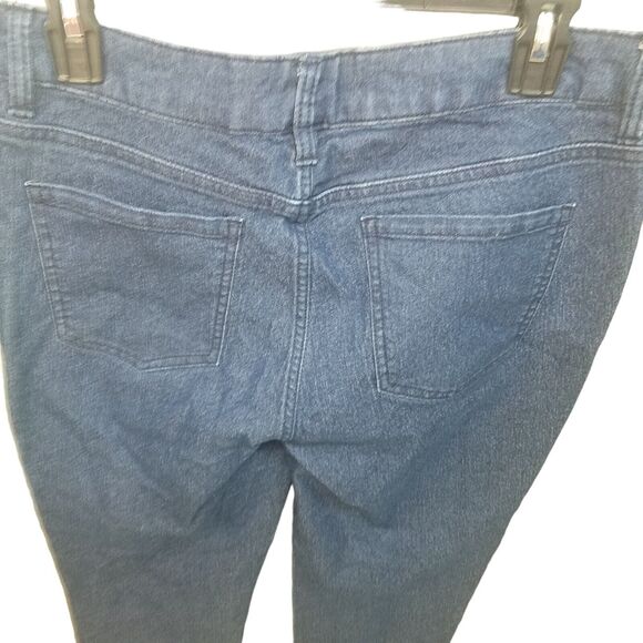 Basic Editions Womens Size 4 Blue  Solid Skinny Jeans - Picture 5 of 9